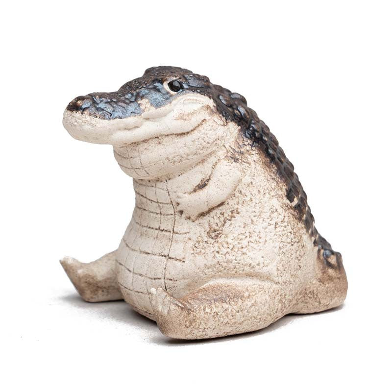Handmade Purple Sand Tea Pet Crocodile Ornaments - iTeapet