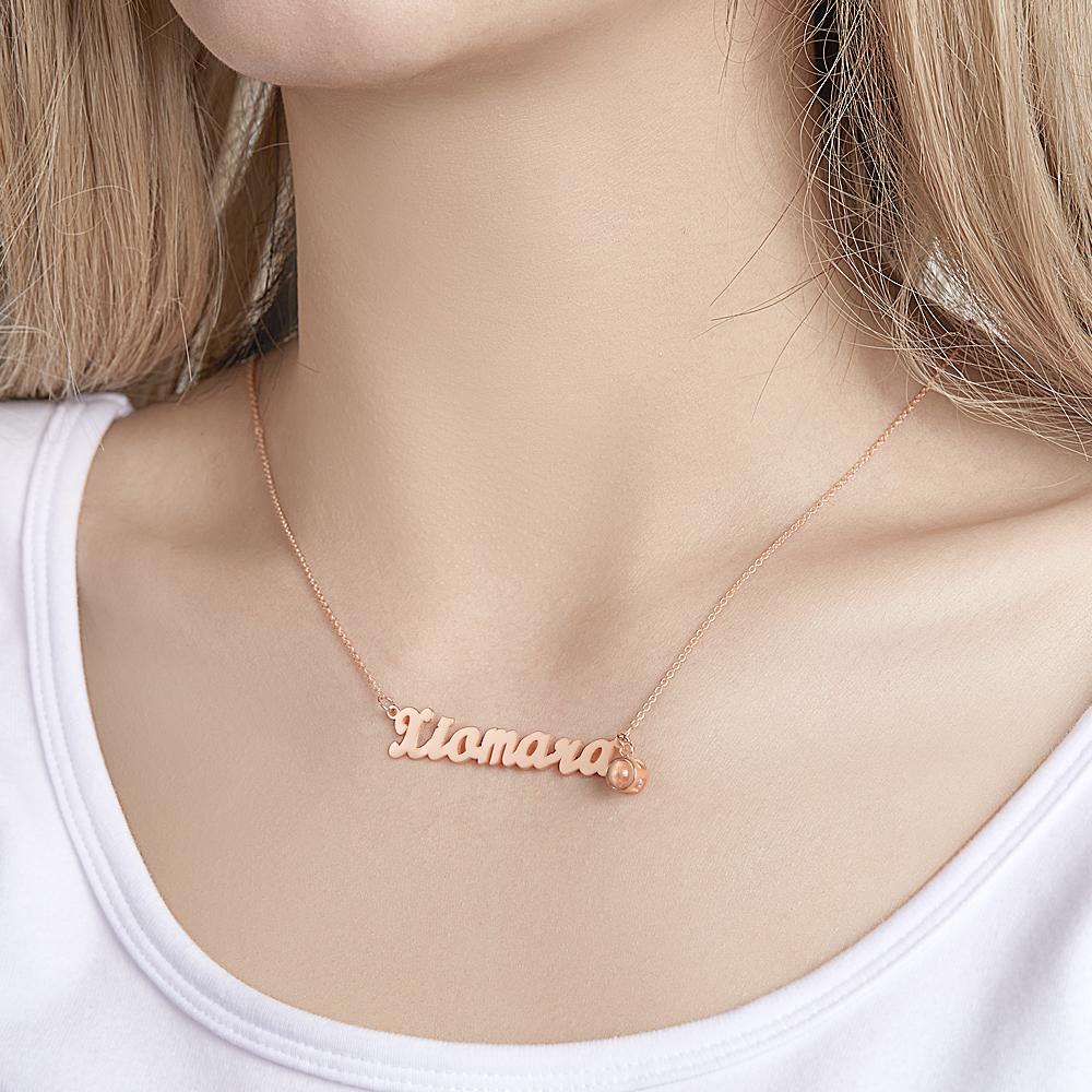Custom projection necklace - additional view