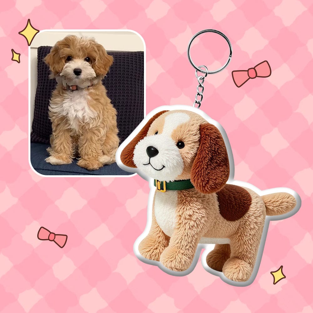 Personalized Photo Plush Doll Keychain Mini Me Plush Keychain Gifts for Son