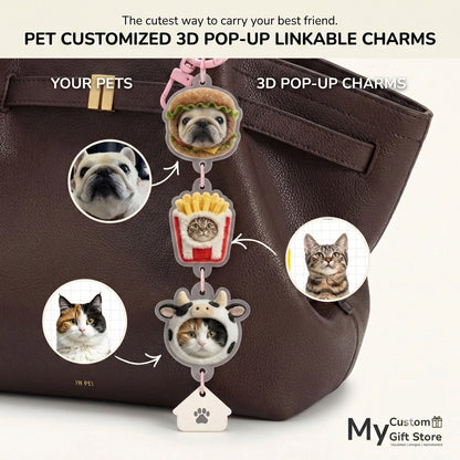 Custom pet dog cat customized - front view