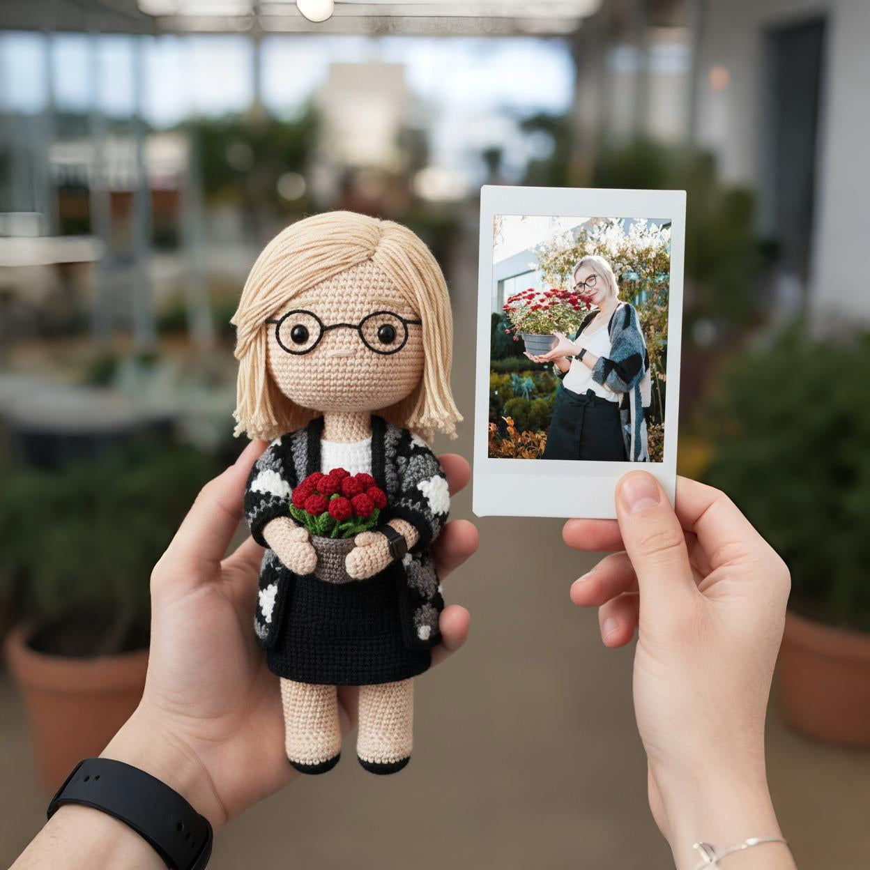 Personalized Crochet Gifts | Crochet Doll with Photo Card mysite