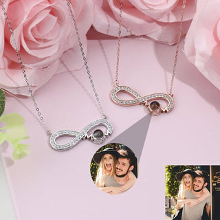 Custom projection necklace - infinity
