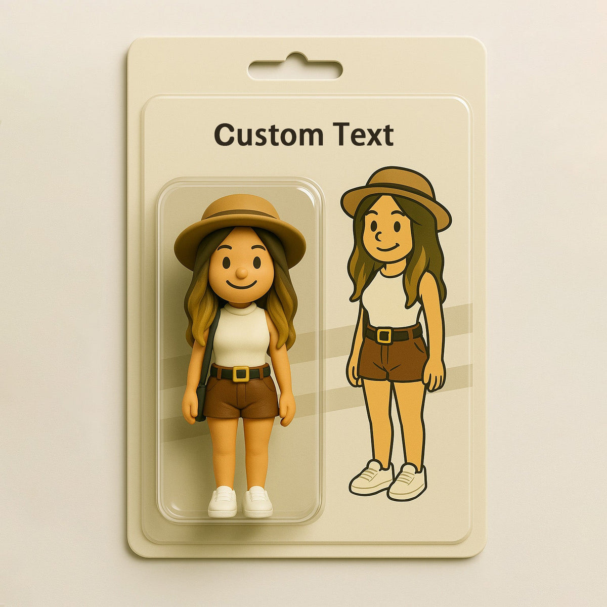 Custom photo doll d printed - additional view