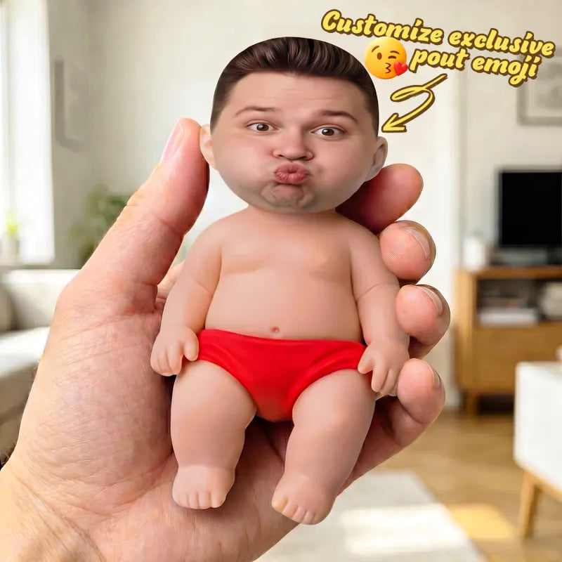 Custom squishy stress relief doll - lifestyle photo
