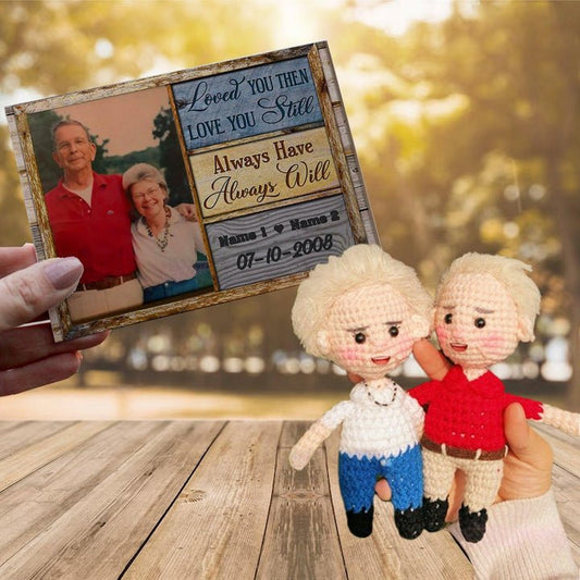 Personalized Crochet Doll with Photo Card "Loved You Then Love You Still" mysite