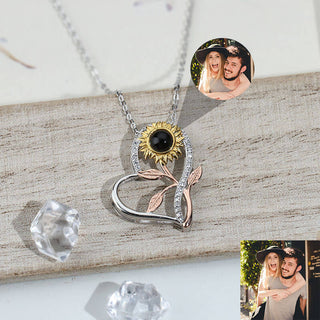 Personalized photo projector - love sunflower