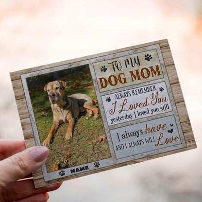 To My Dog Mom Pet Portrait mysite